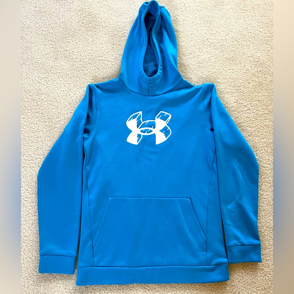Under Armour Boys Sweatshirt Hoodie Blue Size Youth XL